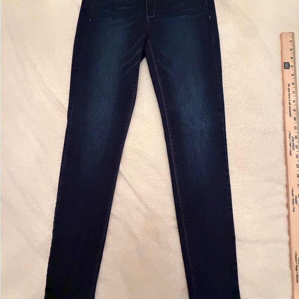 White House Black Market Women's Dark Indigo Skinny Jeans